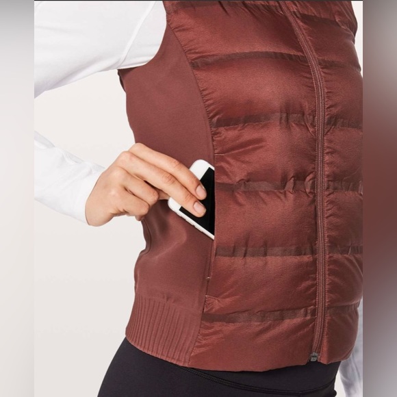 Lululemon Down & Around Vest (Dark Cedar) Size 10 HTF - Picture 3 of 16